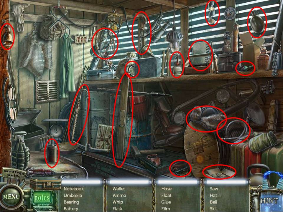 Hold Hidden Object Area